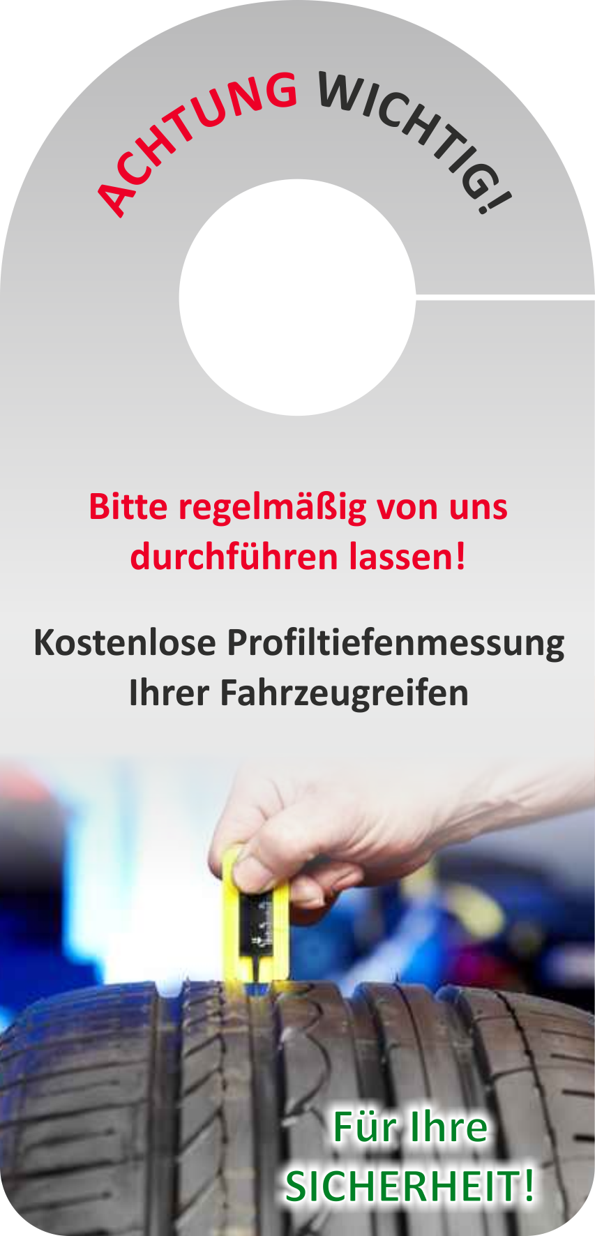 Spiegelanhänger Profiltiefe