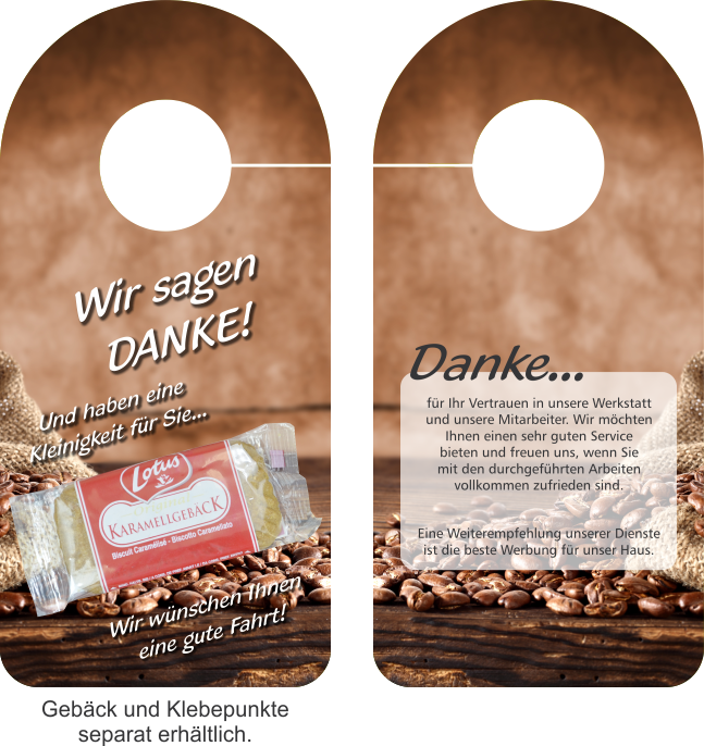 Spiegelanhänger "Wir sagen Danke 3 - GiveAway"