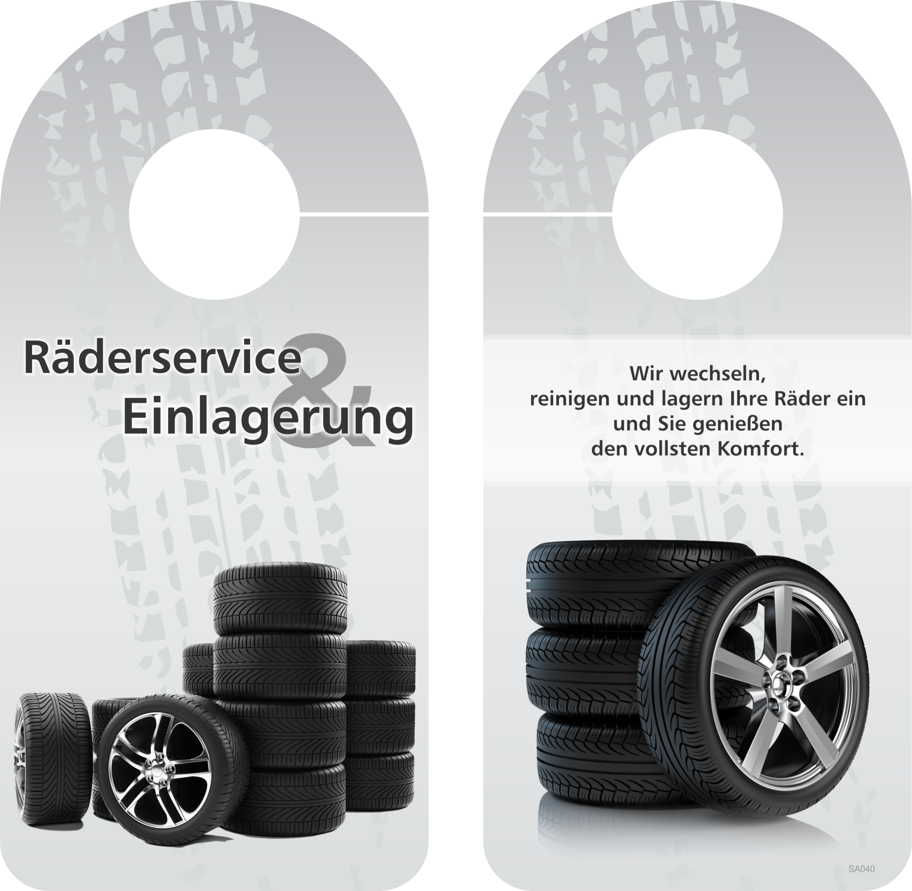 Spiegelanhänger "Räderservice"