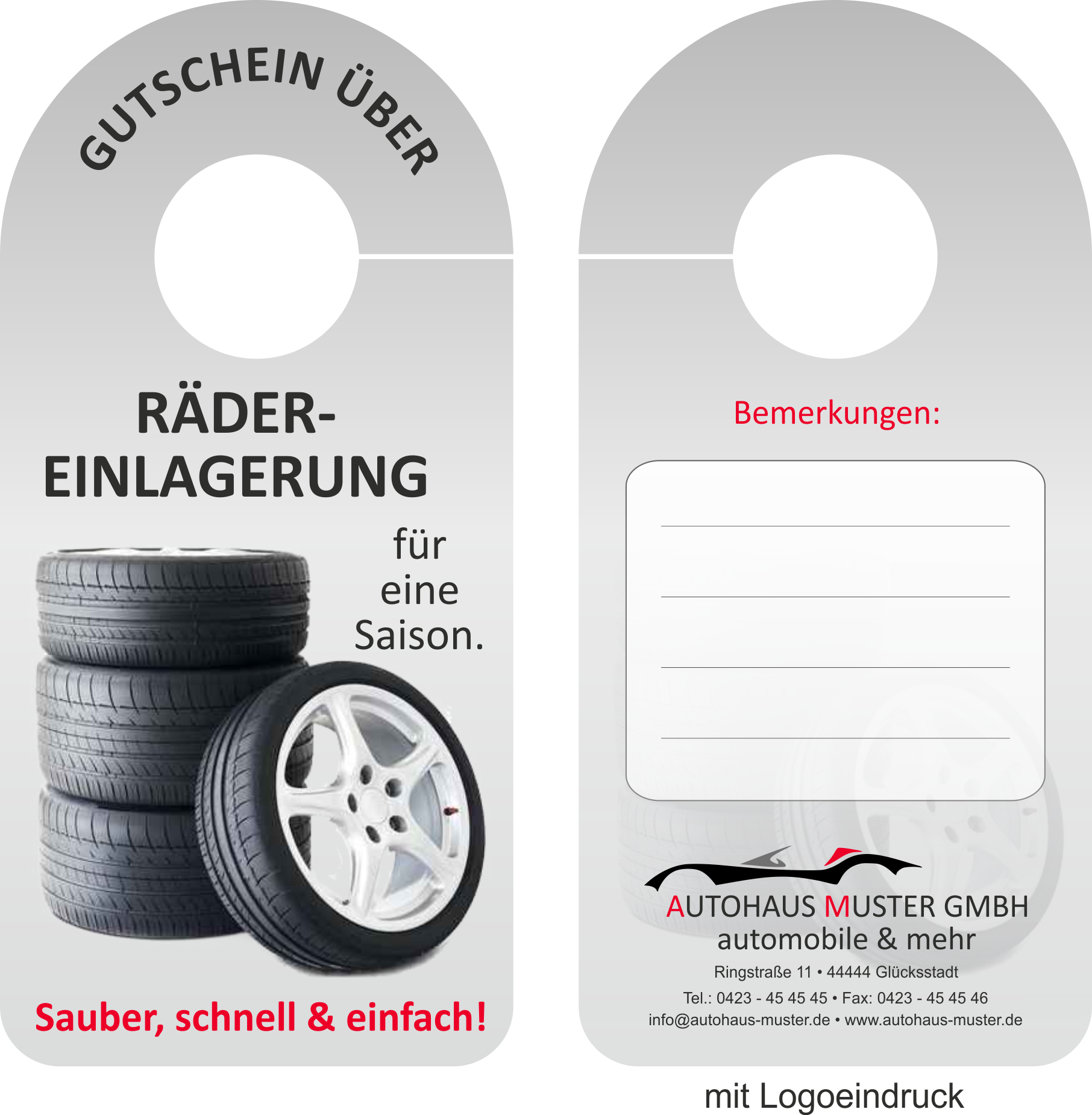 Spiegelanhänger "Rädereinlagerung"