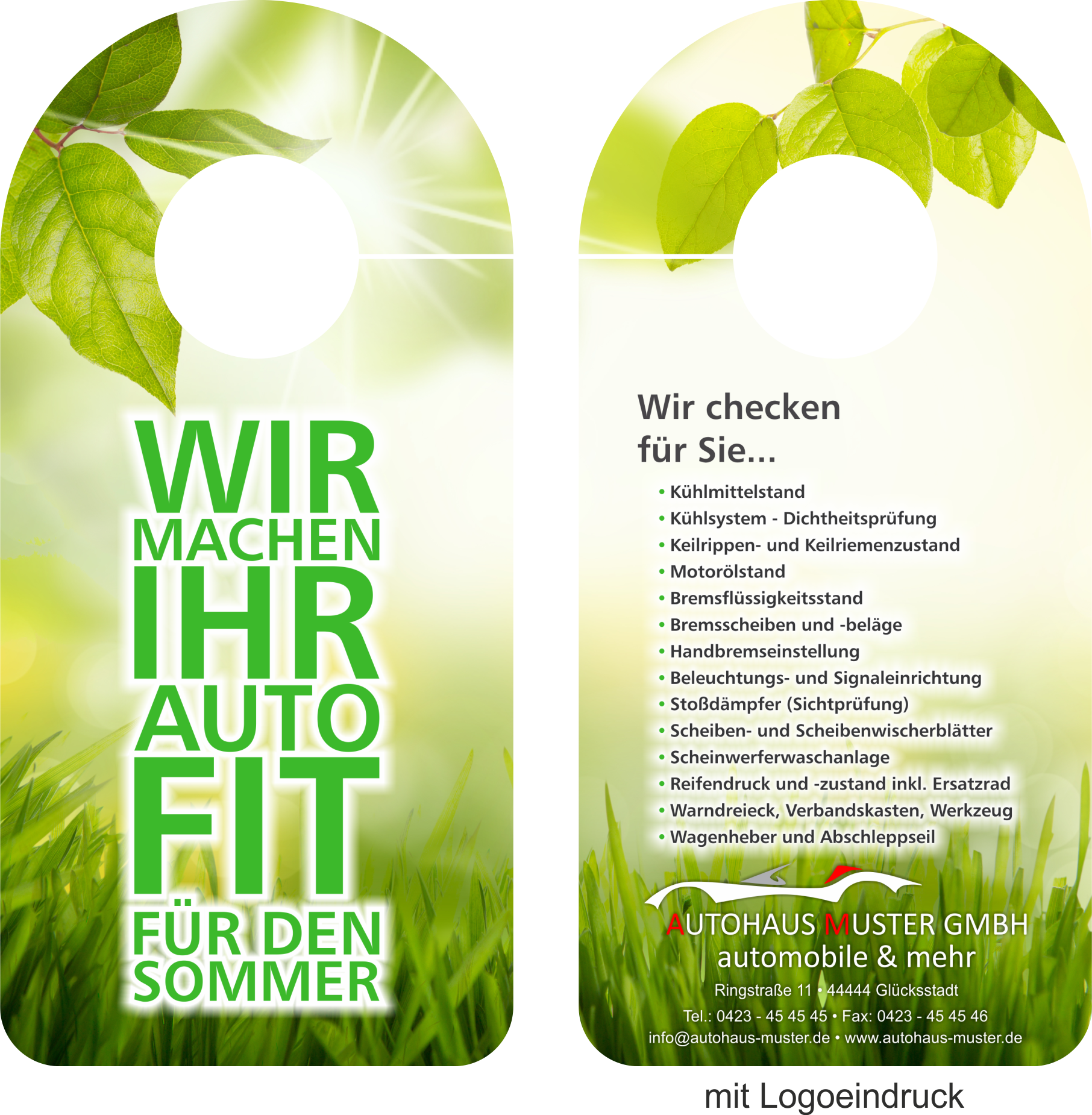 Spiegelanhänger "Fit für den Sommer 2"