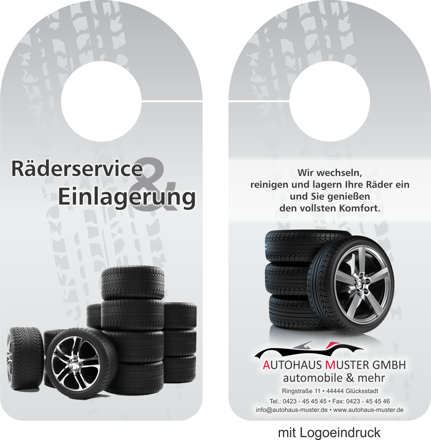 Spiegelanhänger "Räderservice"