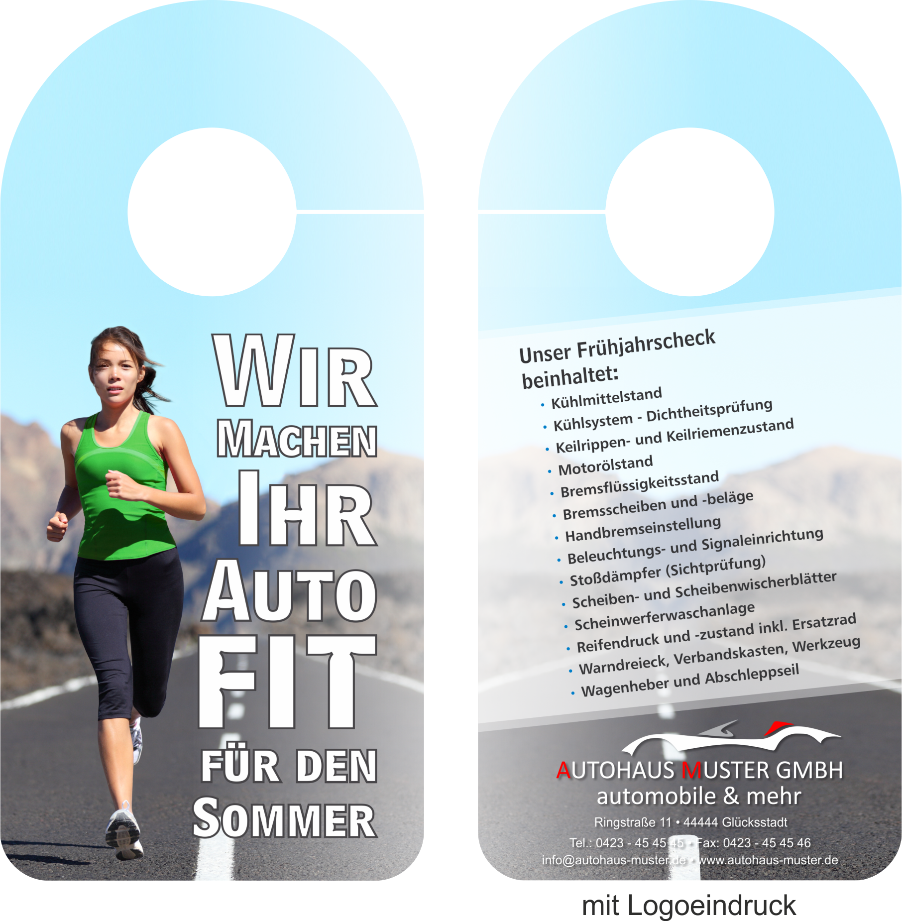 Spiegelanhänger "Fit für den Sommer"